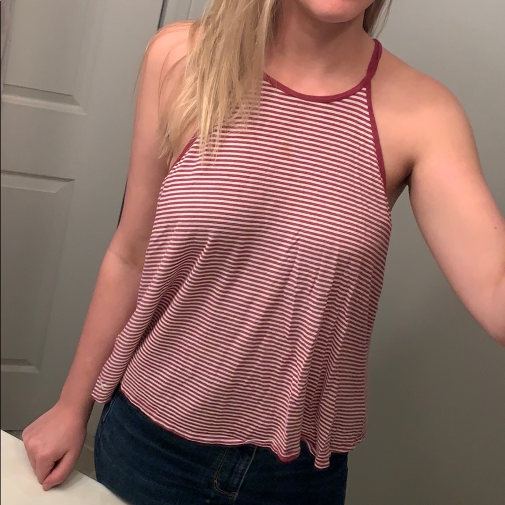 Hollister over the neck tank top.